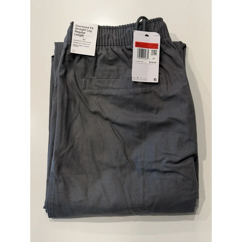 Nike Club Heavyweight Balloon Pants Iron Grey HV1423-068 Mens Large